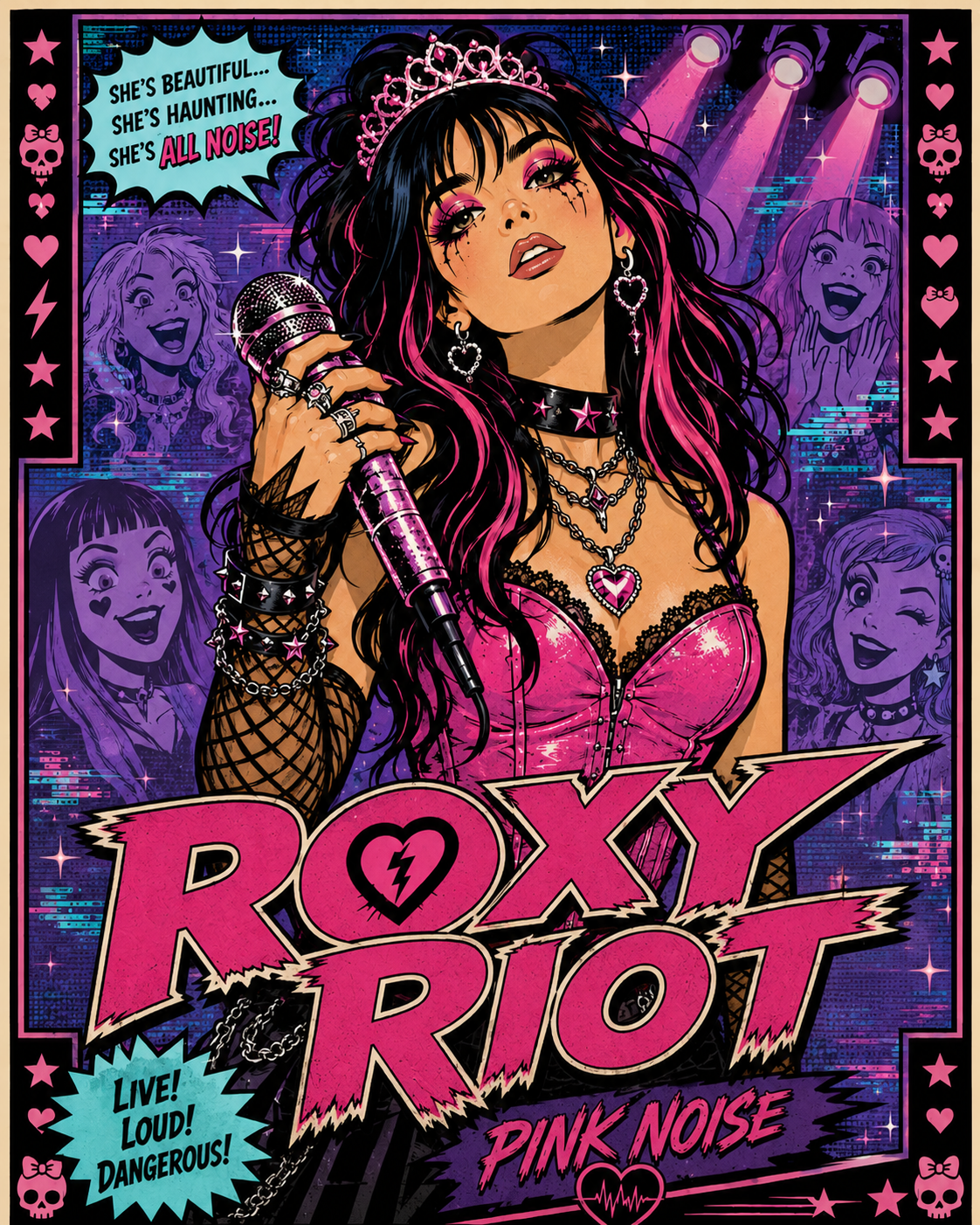 Roxy Quinn, Roxy Riot of Pink Noise